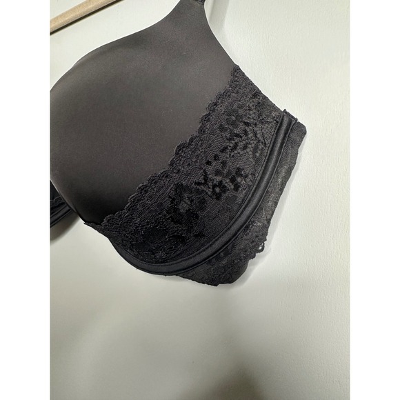 Victoria's Secret Push Up Bra Black Lace Detail Underwire Adjustable Straps 38D - Picture 5 of 13